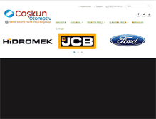 Tablet Screenshot of coskunotomotiv.com.tr